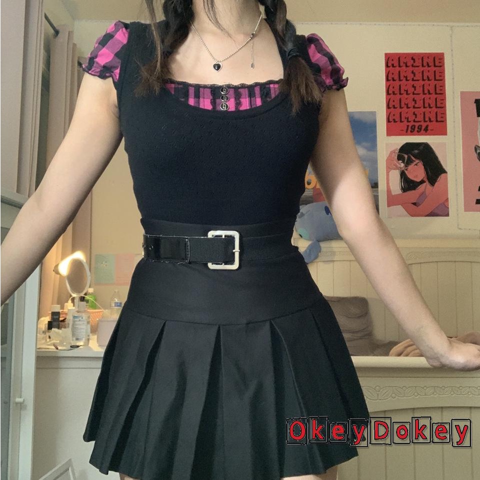 Áo Thun Nữ Tay Ngắn Phối Ren Kiểu Dáng Đơn Giản Ngọt Ngào