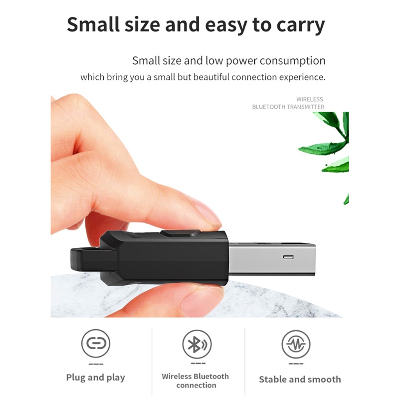 Thiết Bị Nhận Tín Hiệu Bluetooth 5.0 Aux Dùng Cho PS5 / PC