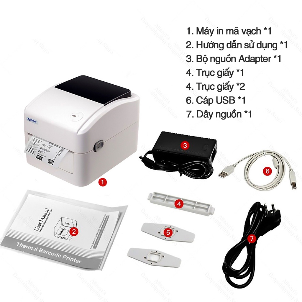 Máy in nhiệt bluetooth XPRINTER XP-420B in đơn hàng shopee, in tem, hóa đơn, mã vạch - MINPRO