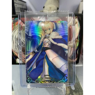[ Dưa Hấu Yugioh ] Thẻ bài bánh xốp Fate Grand Order FGO Artoria Pendragon - Super Rare - Tặng bọc bài nhựa bảo quản