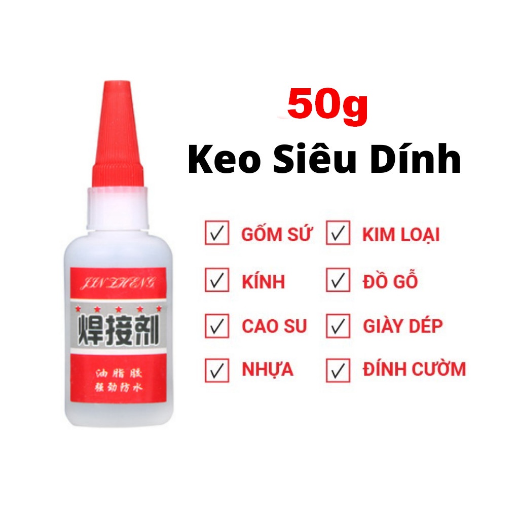 Keo Dán Siêu Dính Mạnh Hơn 80 Lần Keo 502 ,Dán Gỗ ,Dán Nhựa ,Dán Sắt ,Dán Đá...