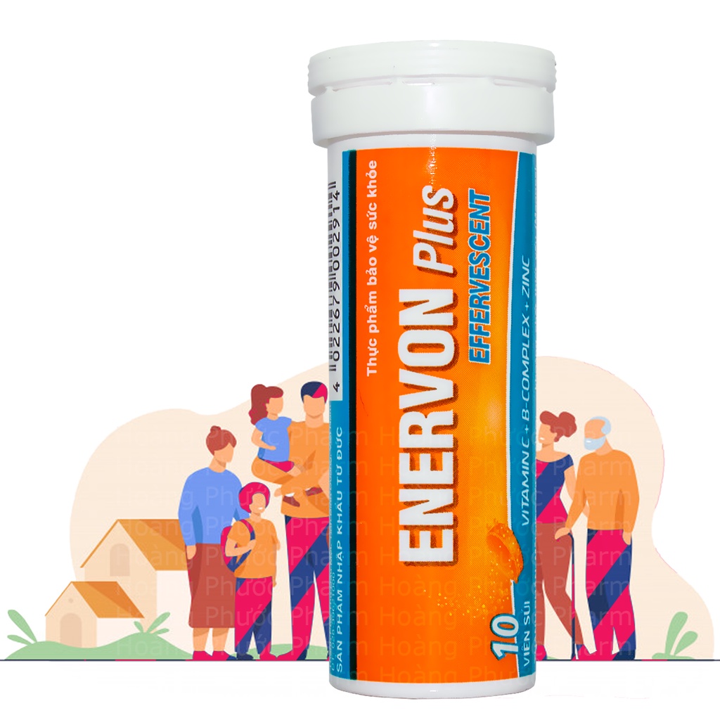 ENERVON C - VITAMIN C VÀ VITAMIN B-COMPLEX - TĂNG SỨC ĐỀ KHÁNG HỘP 100 VIÊN  và sủi bột Tuýt 10 viên