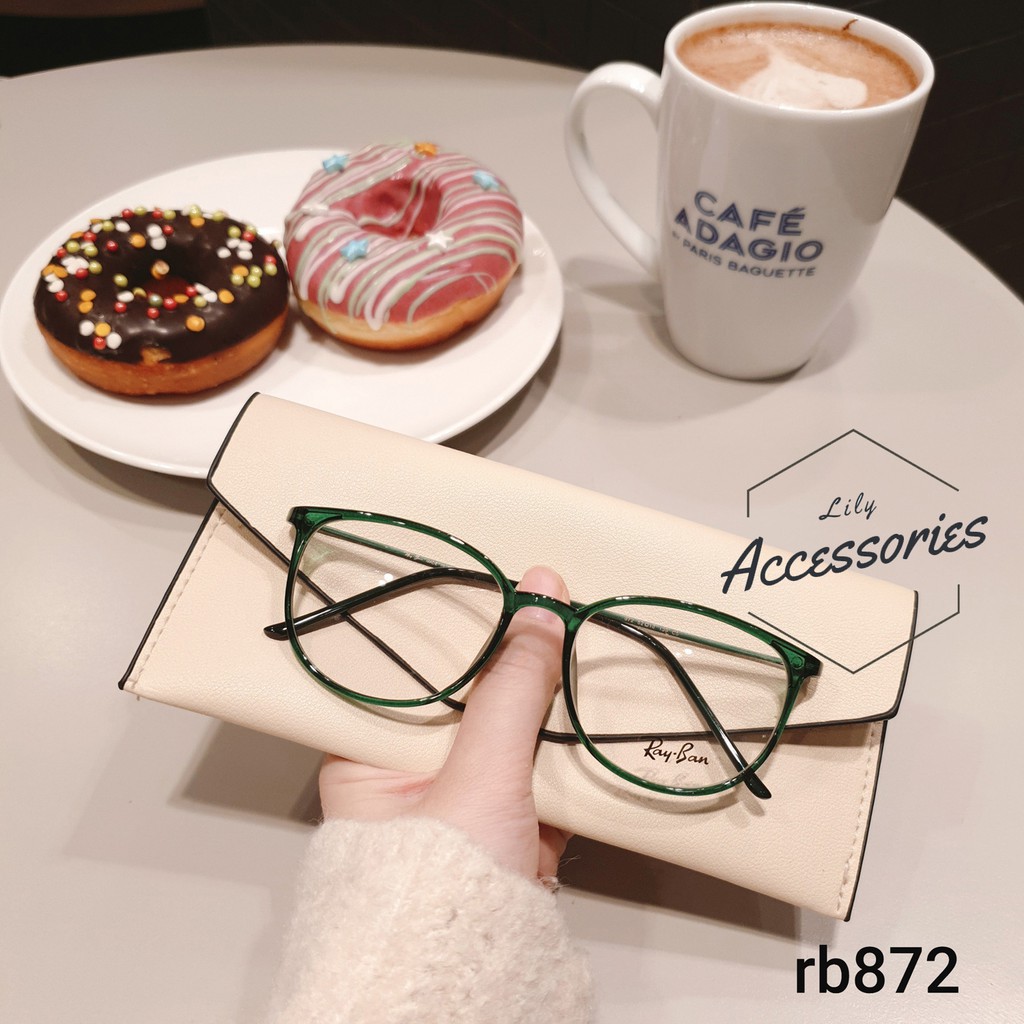 Cắt kính mắt cận-loạn  Gọng kính cận vuông kim loại Rb872 | BigBuy360 - bigbuy360.vn