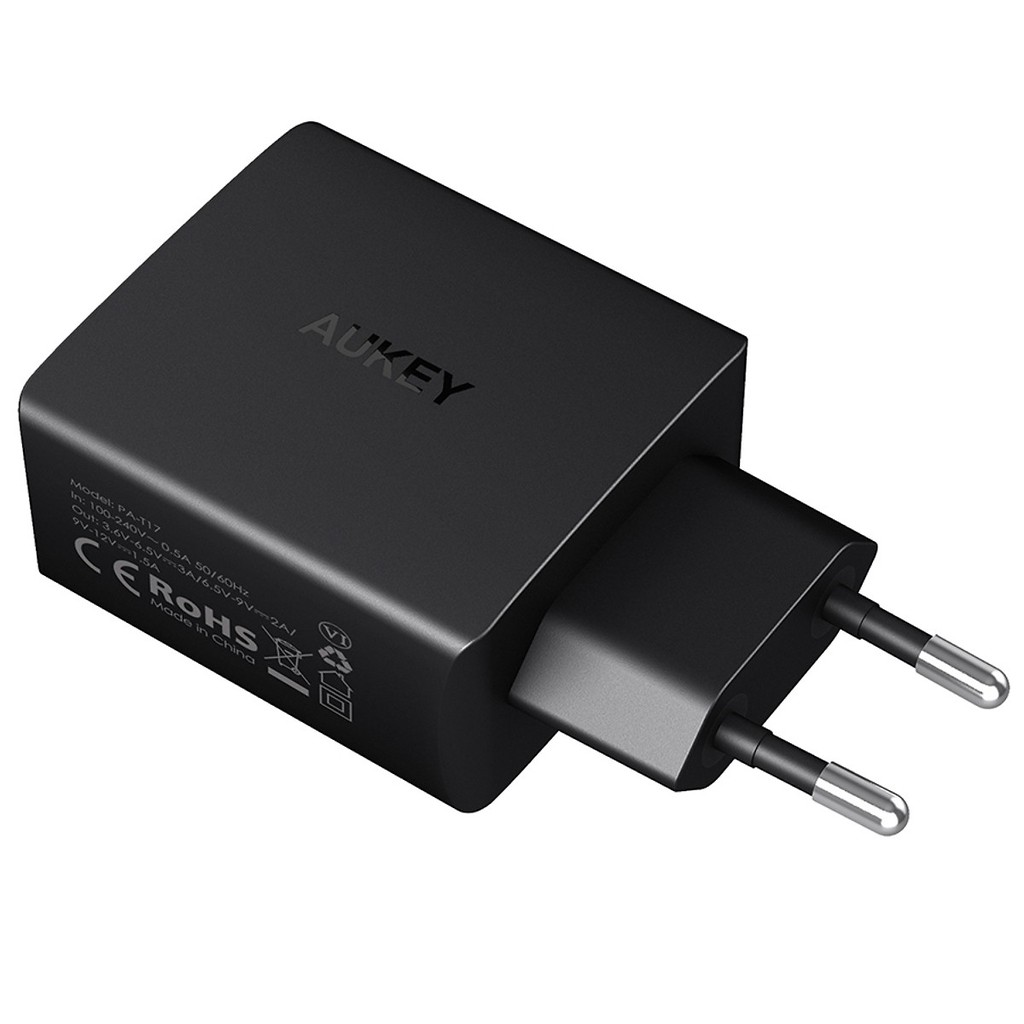 [Mã 77ELSALE hoàn 7% đơn 300K] Cốc Sạc Aukey 1 Cổng Quick Charge QC 3.0 - PA-T17 - LAGA