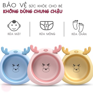 Chậu rửa mặt cho bé - Thau rửa mặt gấp gọn