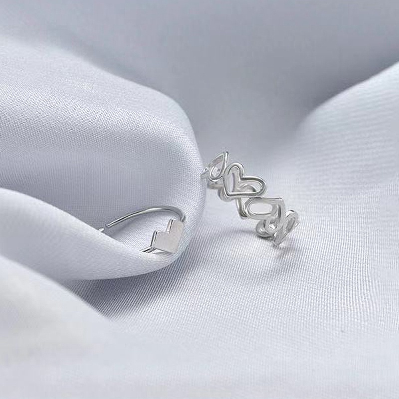 Nhẫn hình trái tim xinh xắn thời trang cho nữ