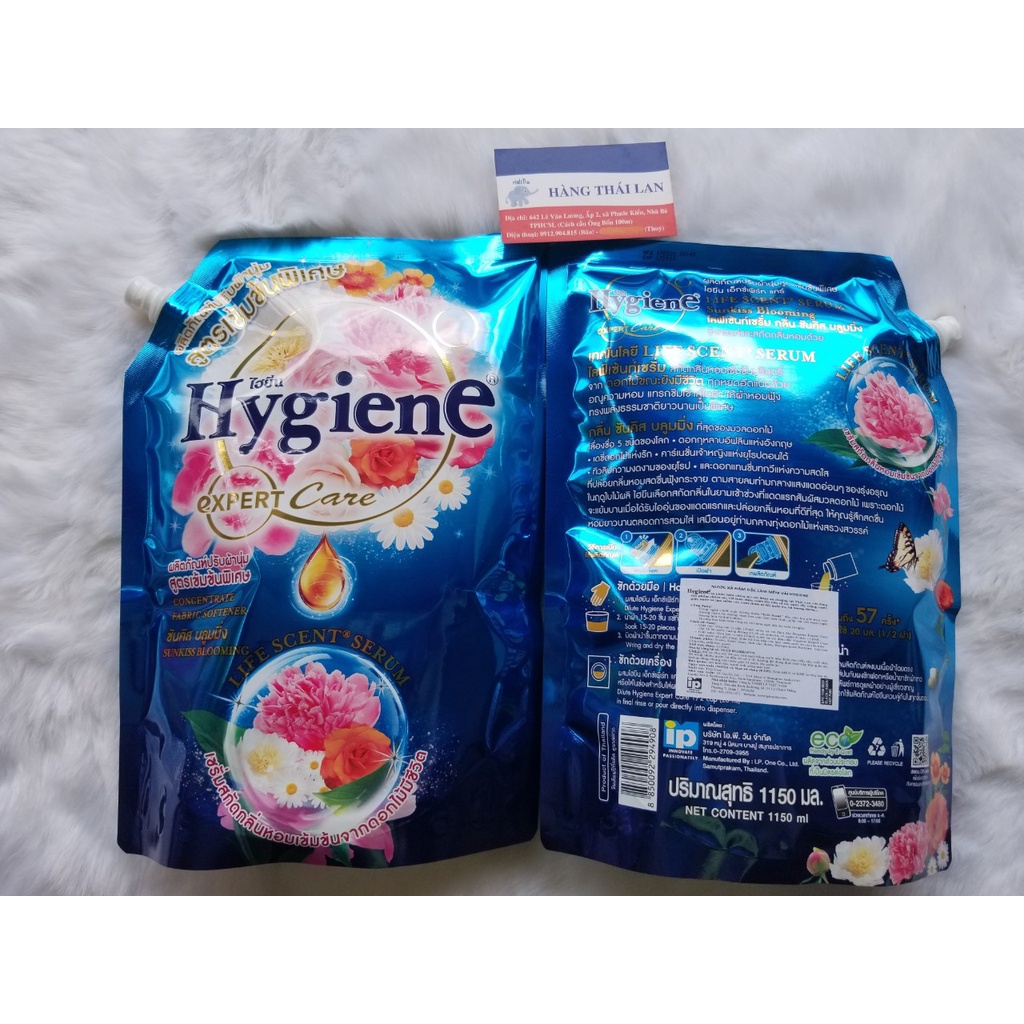 COMBO 8 BỊCH NƯỚC XẢ VẢI HYGIENE THÁI LAN ĐẬM ĐẶC