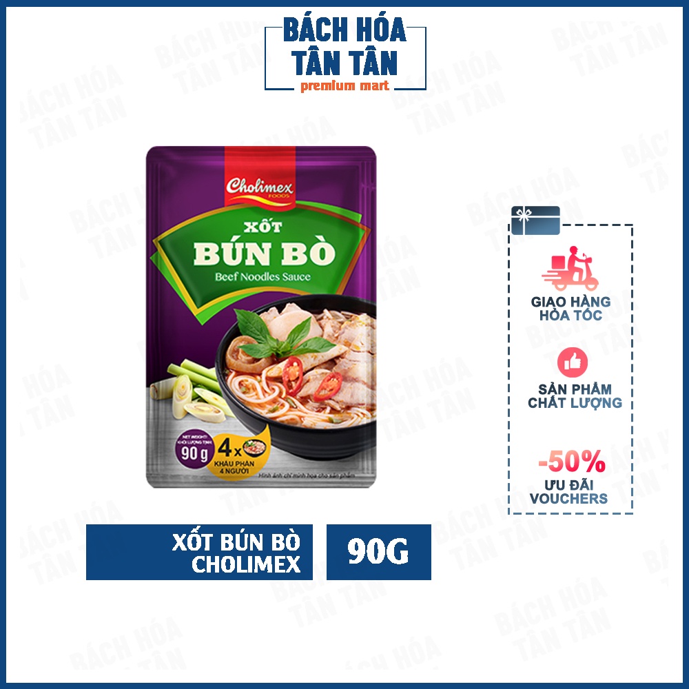 Xốt bún bò Cholimex, gói 90g, date mới