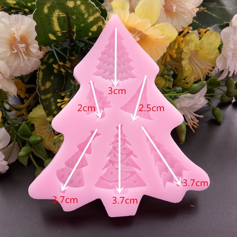 Khuôn rau câu silicon 4D Cây thông Mã C1KY3D