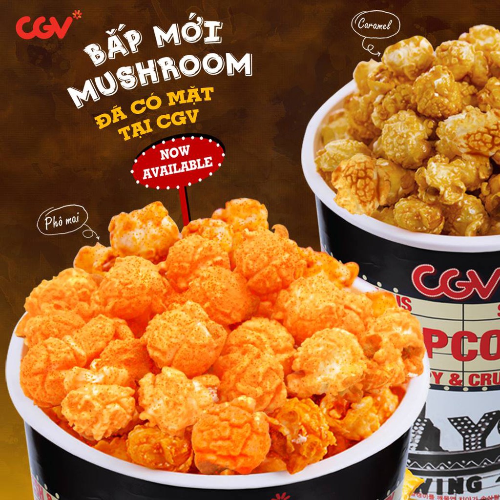 Bắp Nấm chuyên nổ USA - JUMBO MUSHROOM POPCORN G500gr The Nuts Valley