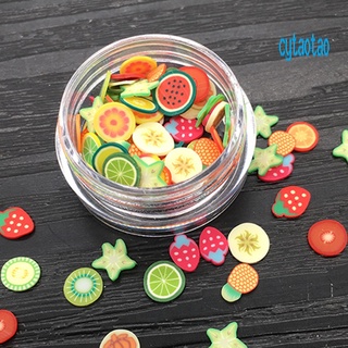 Đất Sét In Hình Trái Cây 3D Trang Trí Móng Tay
