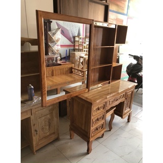 bàn trang điểm gỗ gỏ đỏ( đủ kích thước)