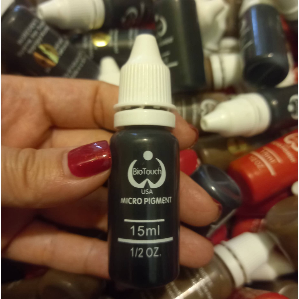 Mực tập Biotouch lọ 15 ml, có 3 mau đỏ, đen, nâu