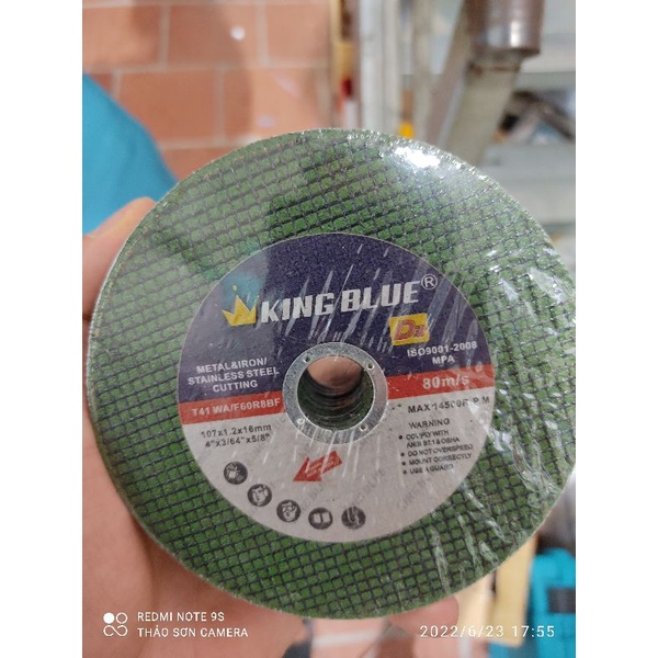 hộp 100 viên đá cắt sắt King blue