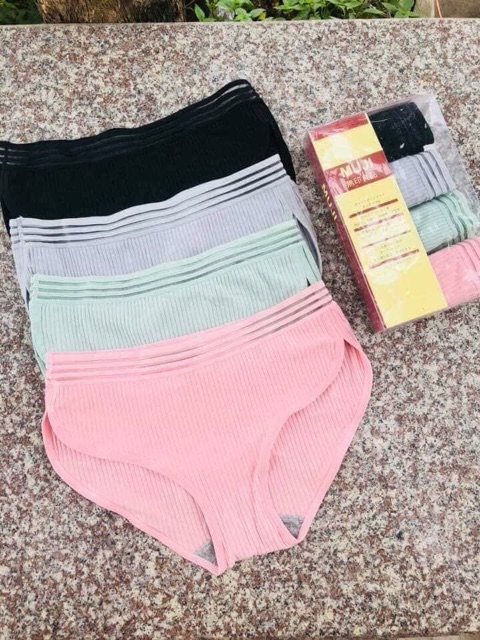 Sét 4 quần lót mụji gân