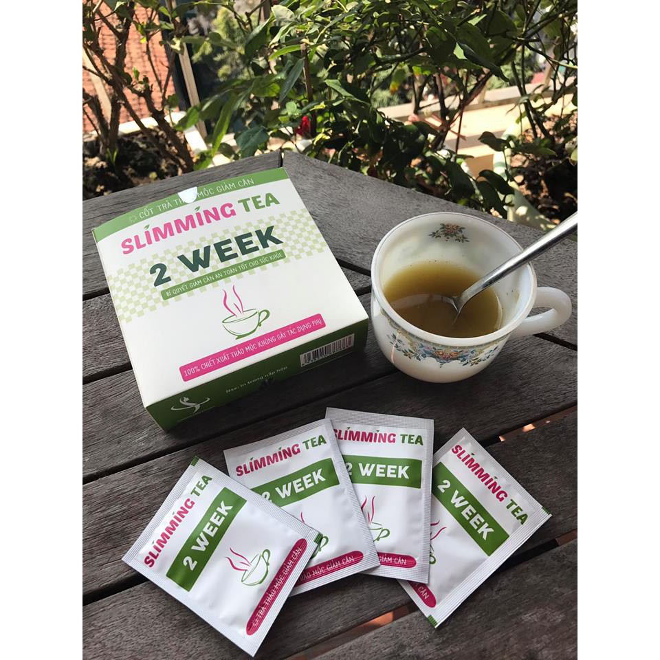 Combo 3 trà giảm cân Slimming tea 2 week 100% thảo mộc thiên nhiên