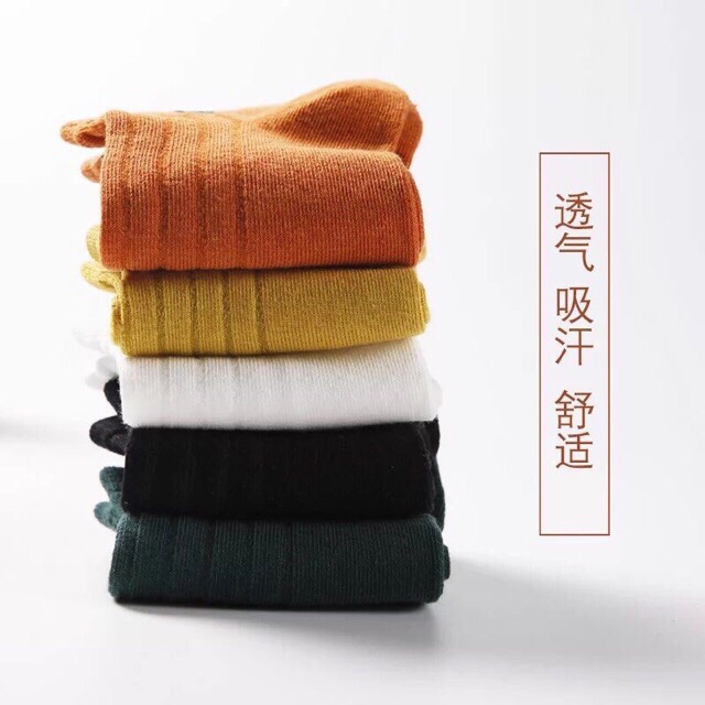 Hộp 5 đôi tất nữ Hàn quốc cổ ngắn (loại đẹp có hộp trang trọng)