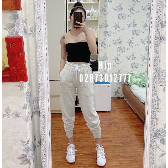 [XẢ KHO - GIÁ SỐC] Quần jogger nỉ da cá logo thêu siêu xinh (Híp shop) | BigBuy360 - bigbuy360.vn