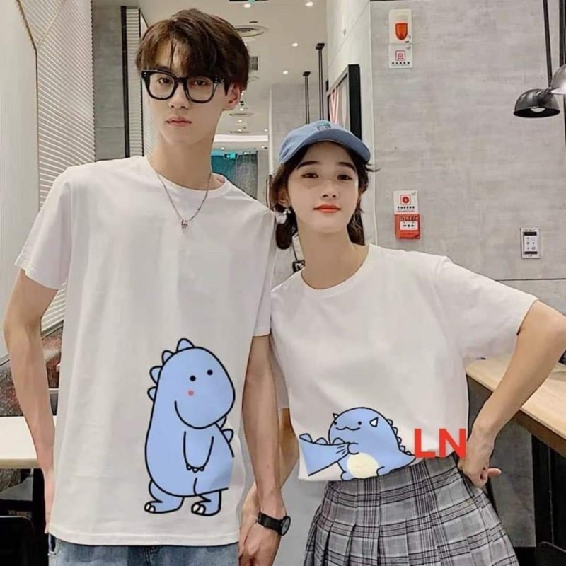 Áo đôi khủng long đủ mẫu hè