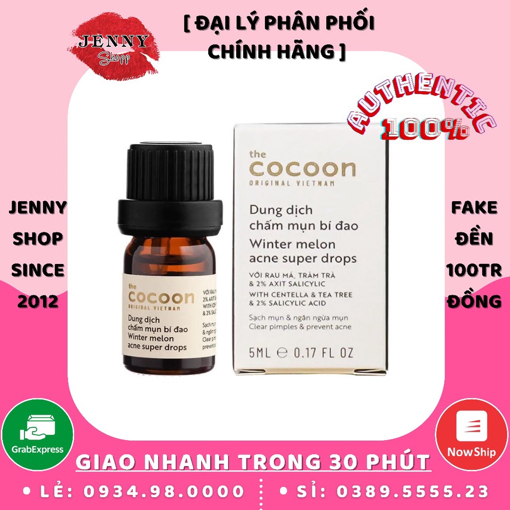 Dung Dịch Chấm Mụn Bí Đao Cocoon Winter Melon Acne Super Drops