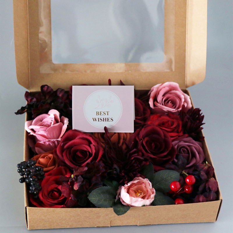 Hộp Hoa Cẩm Tú Cầu Giả Dùng Trang Trí Tiệc Cưới