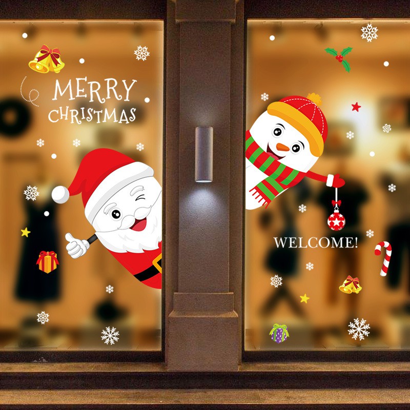 Decal dán tường , dán kính chào Noel - Giáng sinh 02