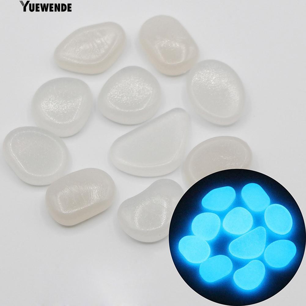 Bộ 100 viên đá cuội phát quang dùng trang trí hồ cá