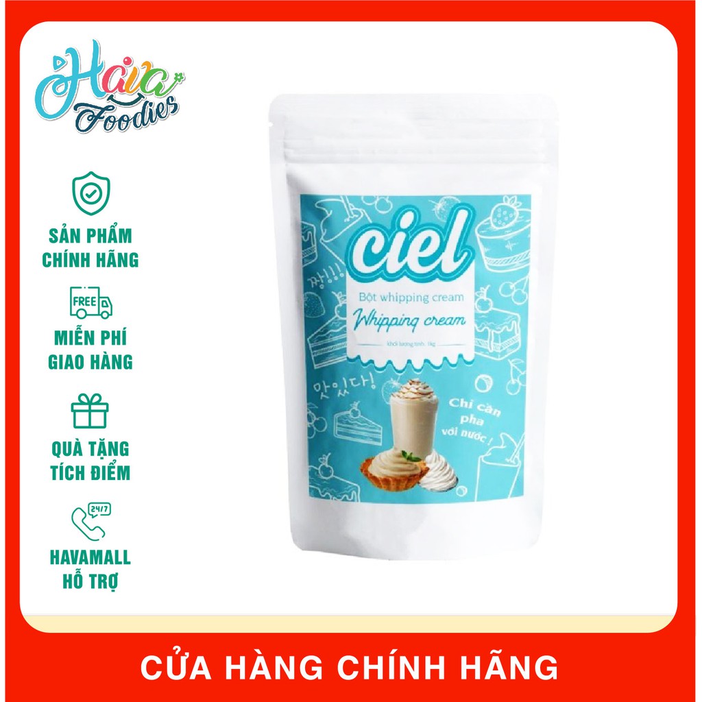 [KÈM HƯỚNG DẪN] Bột Whipping Cream Ciel 500g