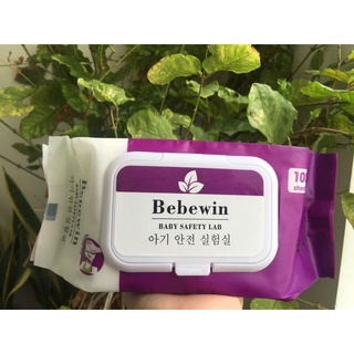 Khăn ướt không mùi Bebewin 100 tờ (to đùng)