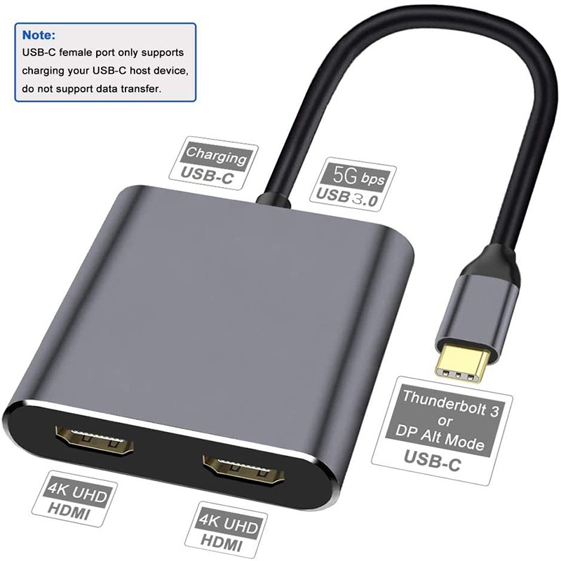 Bộ Chia Cổng Usb Type C Sang Hdmi 4k Hd Hdmi Cho Macbook