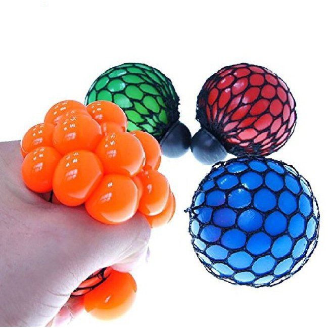 1 Quả Bóng Cao Su Mềm Bóp Giảm Căng Thẳng Màu Sắc Ngẫu Nhiên