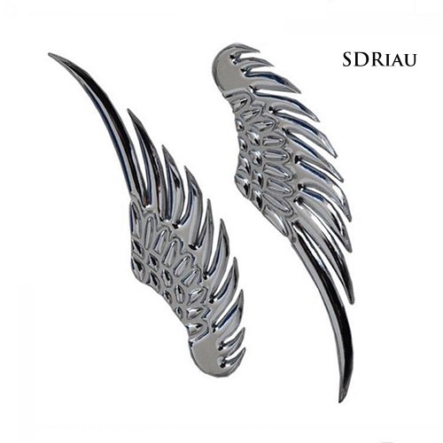 Miếng dán bằng kim loại hình đôi cánh đại bàng 3D trang trí xe hơi