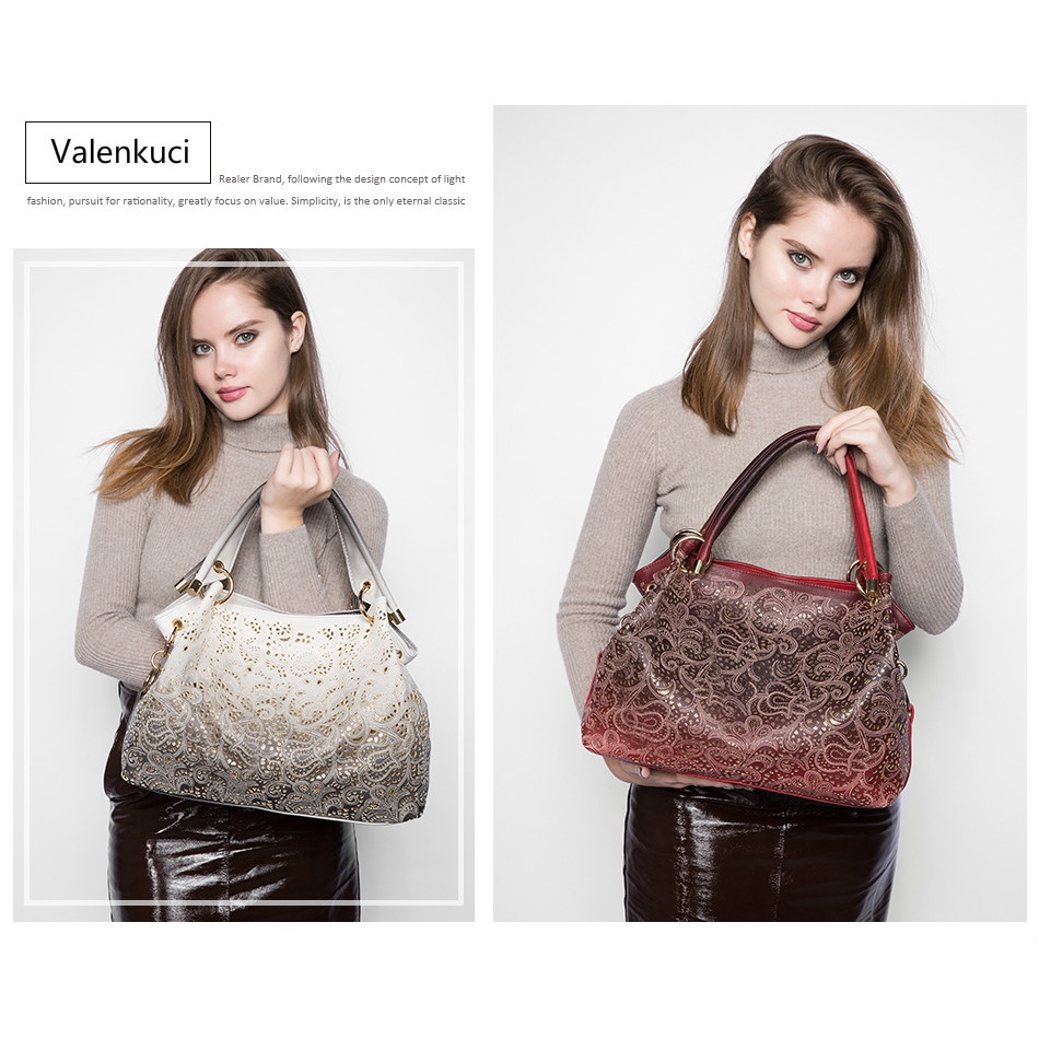 Túi Xách Nữ Tua Rua Họa Tiết Hoa Thời Trang