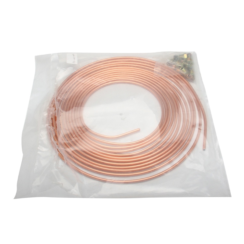 Bộ Ống Dây Phanh Bằng Đồng 25 Ft 3 / 16 &quot;Cho Xe Hơi