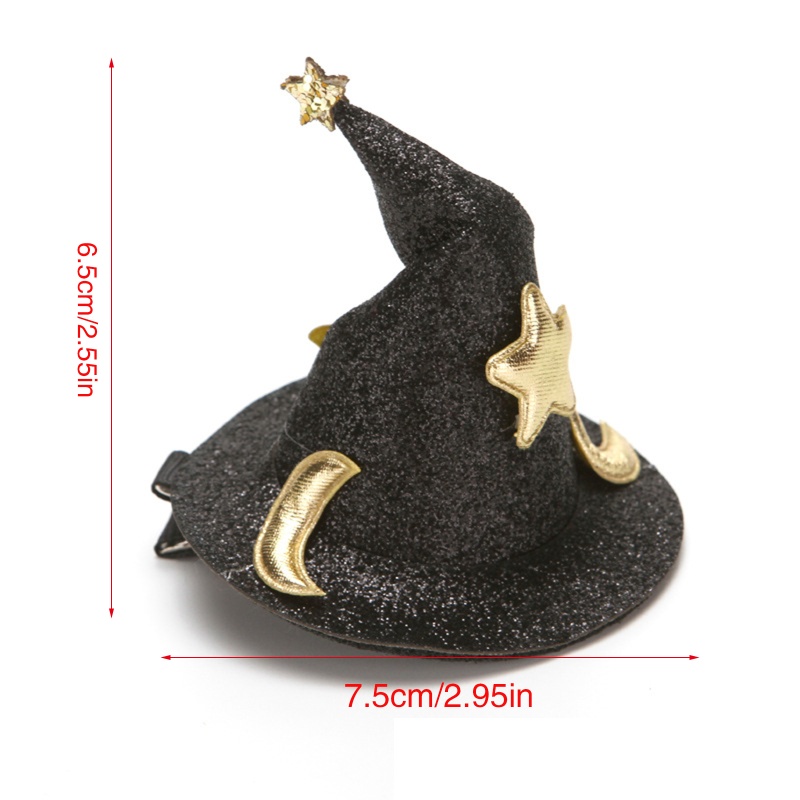 Kẹp TóC HìNh Mũ Phù ThủY Halloween ĐộC ĐáO