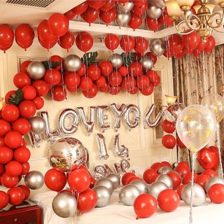 Set bóng cứới happy wedding ( đầy đủ như hình)