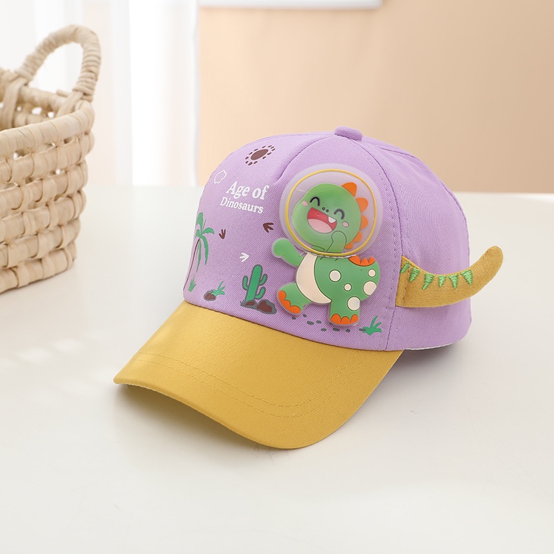 Mũ Lưỡi Trai Chống Nắng Họa Tiết Khủng Long Hoạt Hình Dễ Thương Cho Bé