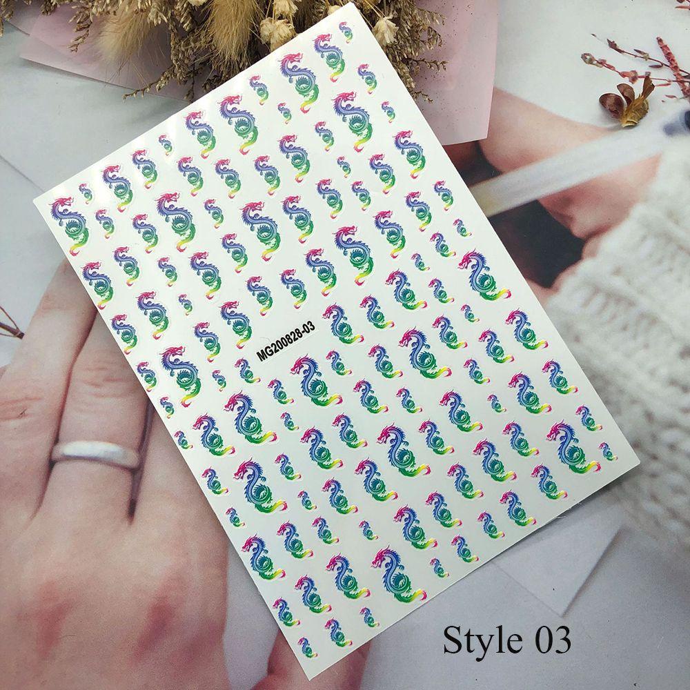 Miếng Dán Trang Trí Móng Họa Tiết Hoa Bướm 3D Độc Đáo