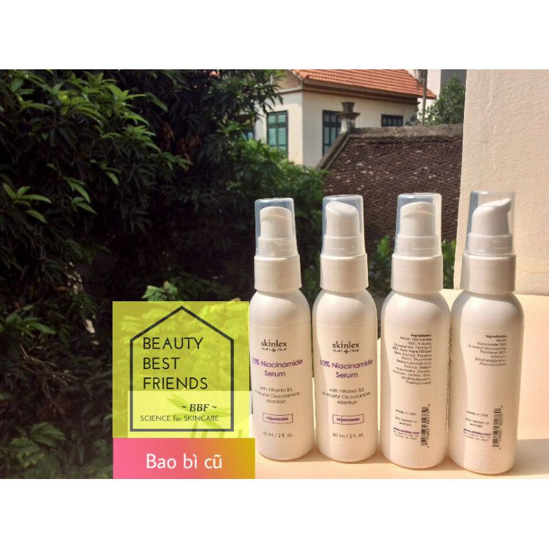 Sáng da giảm thâm Skinlex 10% Niacinamide Serum 60 ml