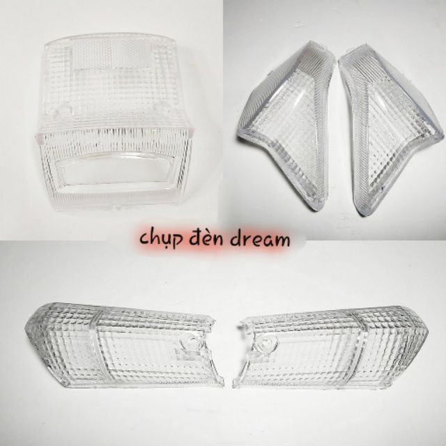 Full bộ nắp chụp đèn xi nhan và hậu dream trắng