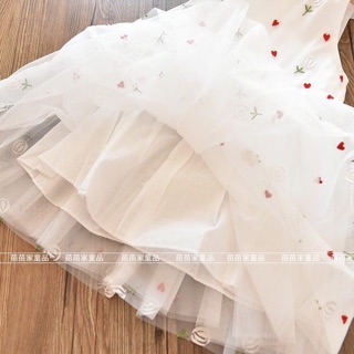 Váy Đầm Công Chúa Cho Bé Gái Chất Voan Mềm Xinh