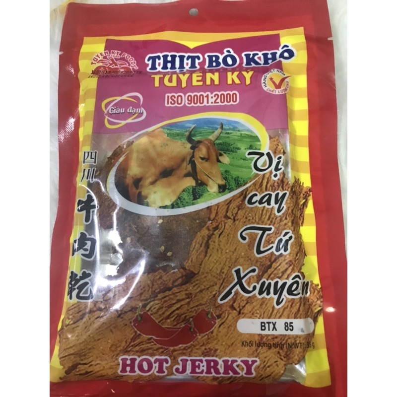 Thịt Bò Khô Tứ Xuyên Tuyền Ký 35g-BH Chú Hoài