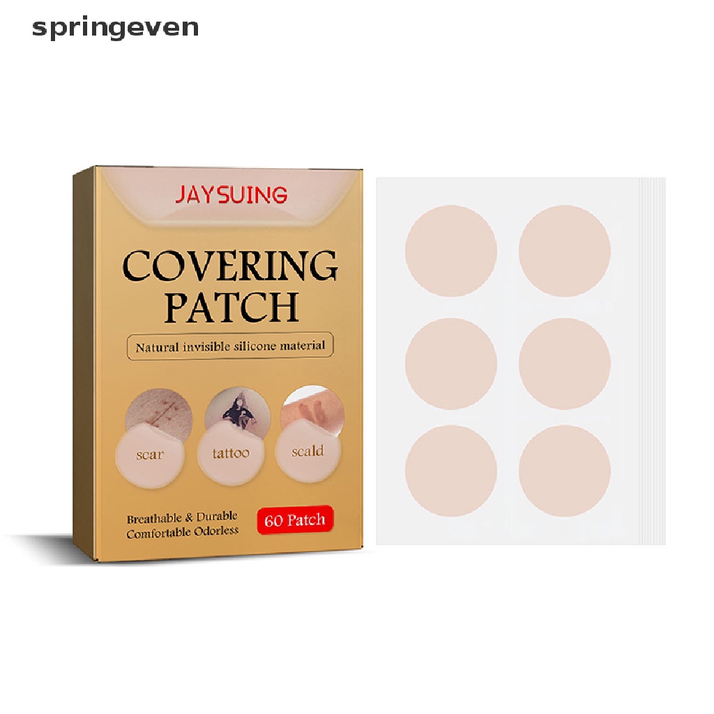 Bộ 60 Miếng Dán Che Khuyết Điểm Hình Xăm Chống Nước Che Phủ Mỏng