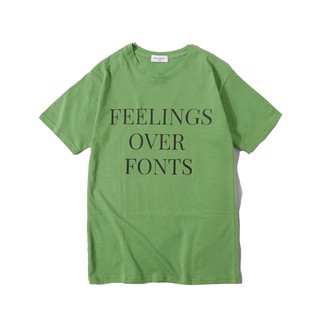 Usthebasic - Áo thun tay lỡ Feelings Over Fonts Tee