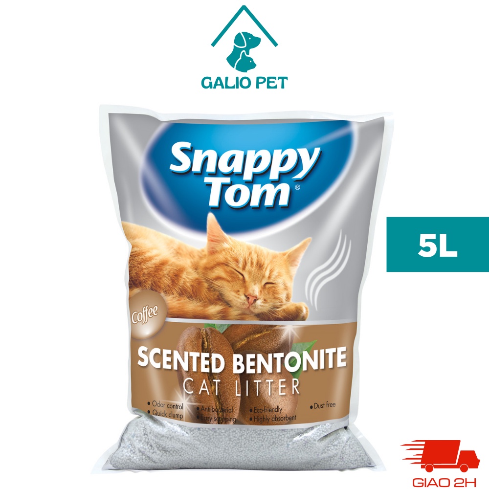 Cát vệ sinh Snappy Tom hương Cà Phê túi 5 Lít