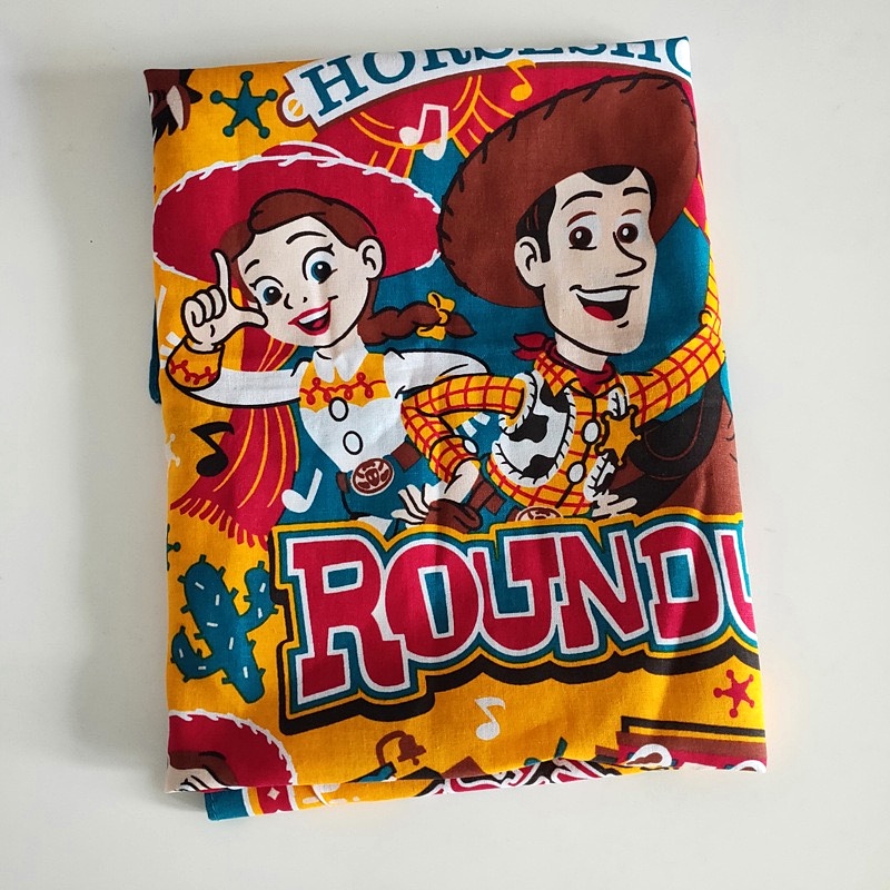 Khăn Quàng Cổ Hình Vuông Vải Cotton In Hoạt Hình Toy Story Dễ Thương Đa Năng