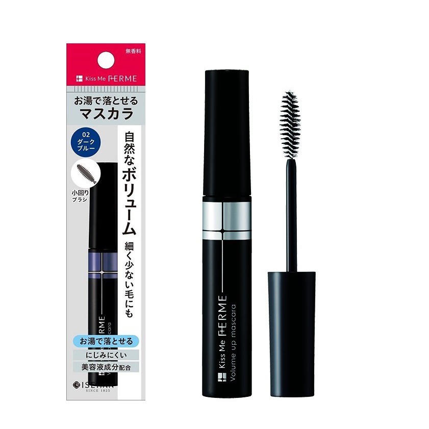 Mascara làm cong và dày mi ISEHAN KISS ME Ferme Mascara Volume 7g- Japan (Đen)
