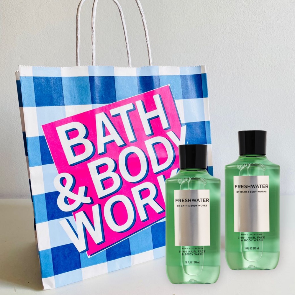 3in1 Sữa Tắm Gội Toàn Thân Bath & Body Works Freshwater Hair, Face & Body Wash Cho Nam 295ml