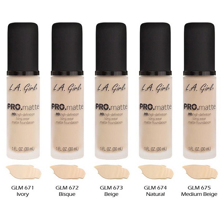 (Hàng Mỹ) Kem nền LA Girl Pro Matte Foundation 30ml - dành cho da dầu