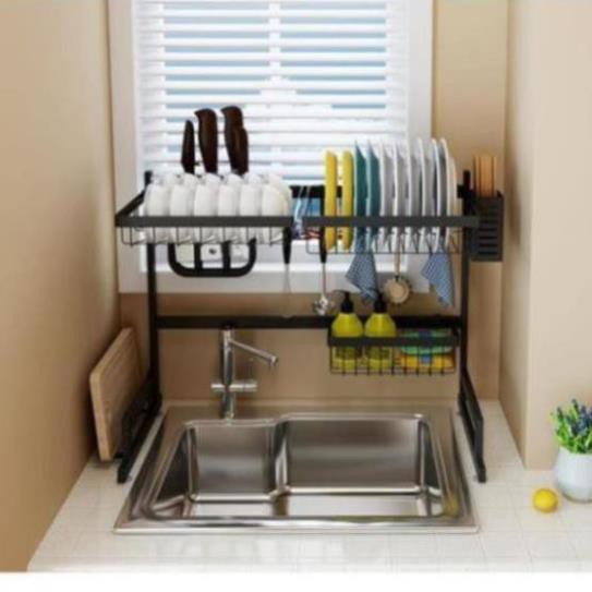 Kệ Đựng Bát Đĩa❤️FREESHIP❤️ Kệ Để Chén Đĩa Thông Minh Trên Bồn Rửa Bát Sơn Đen Cao Cấp | BigBuy360 - bigbuy360.vn